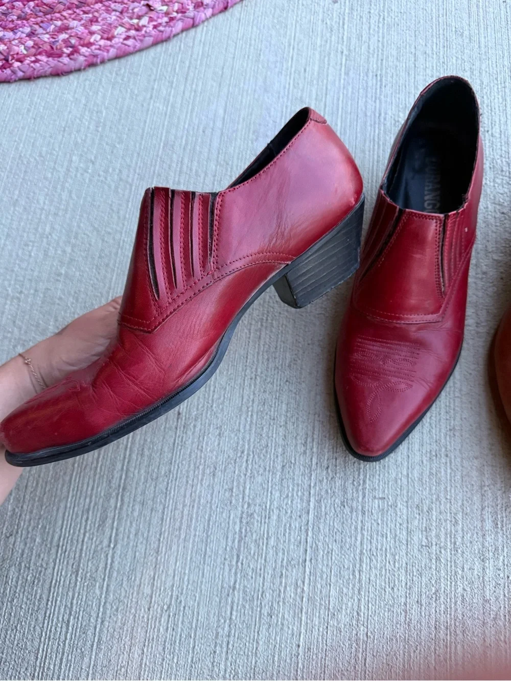 Durango Red/Brown (2 pairs) Real Leather Booties